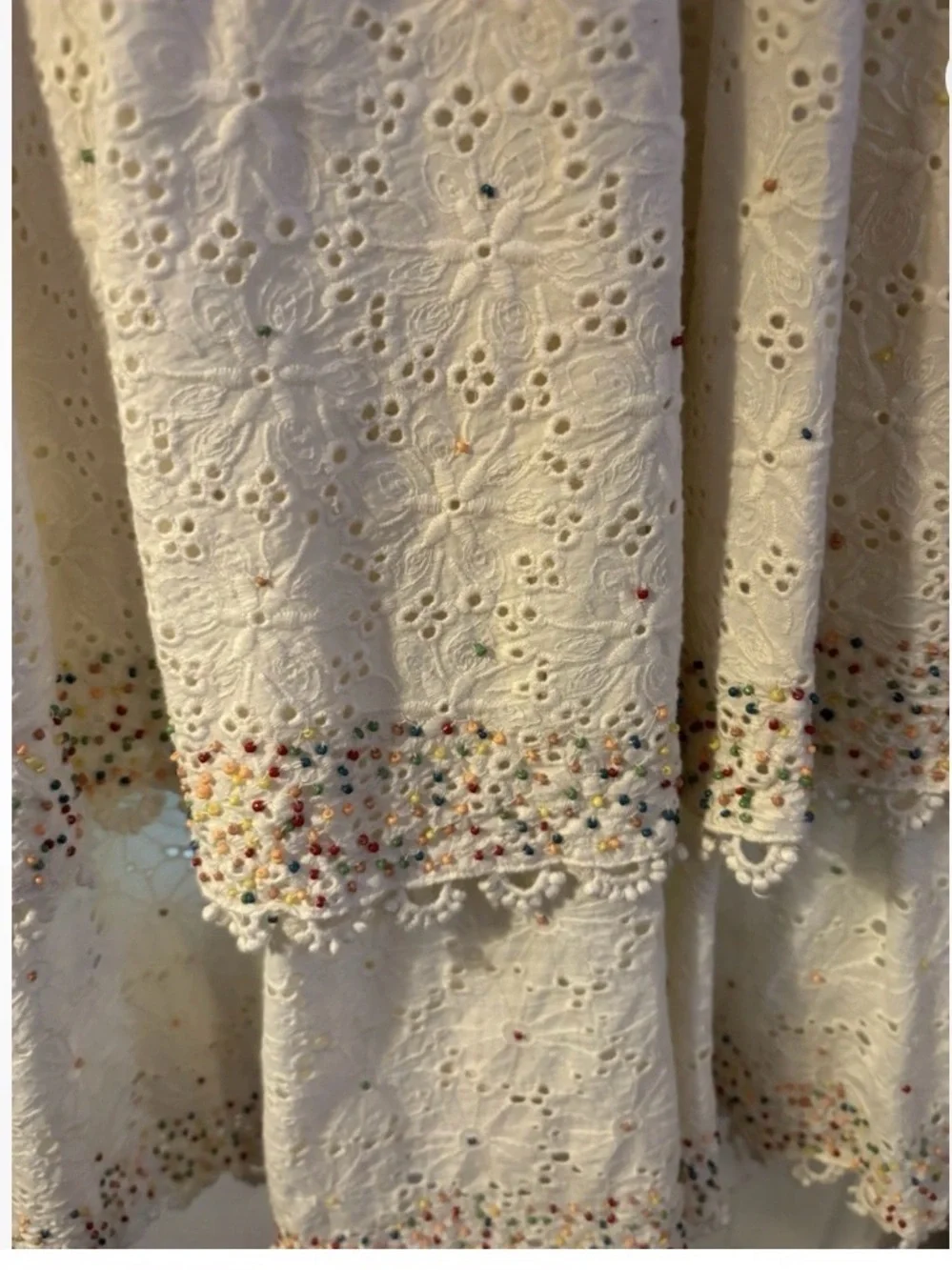 Farm Rio handmade beaded dress. XS